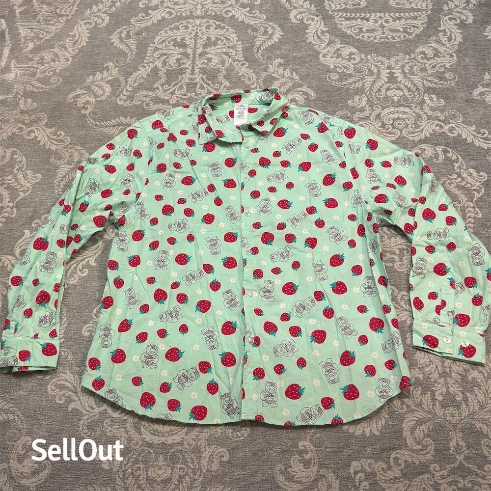 Disney Parks Toy Story Lotso Strawberry Print Shirt Unisex XL